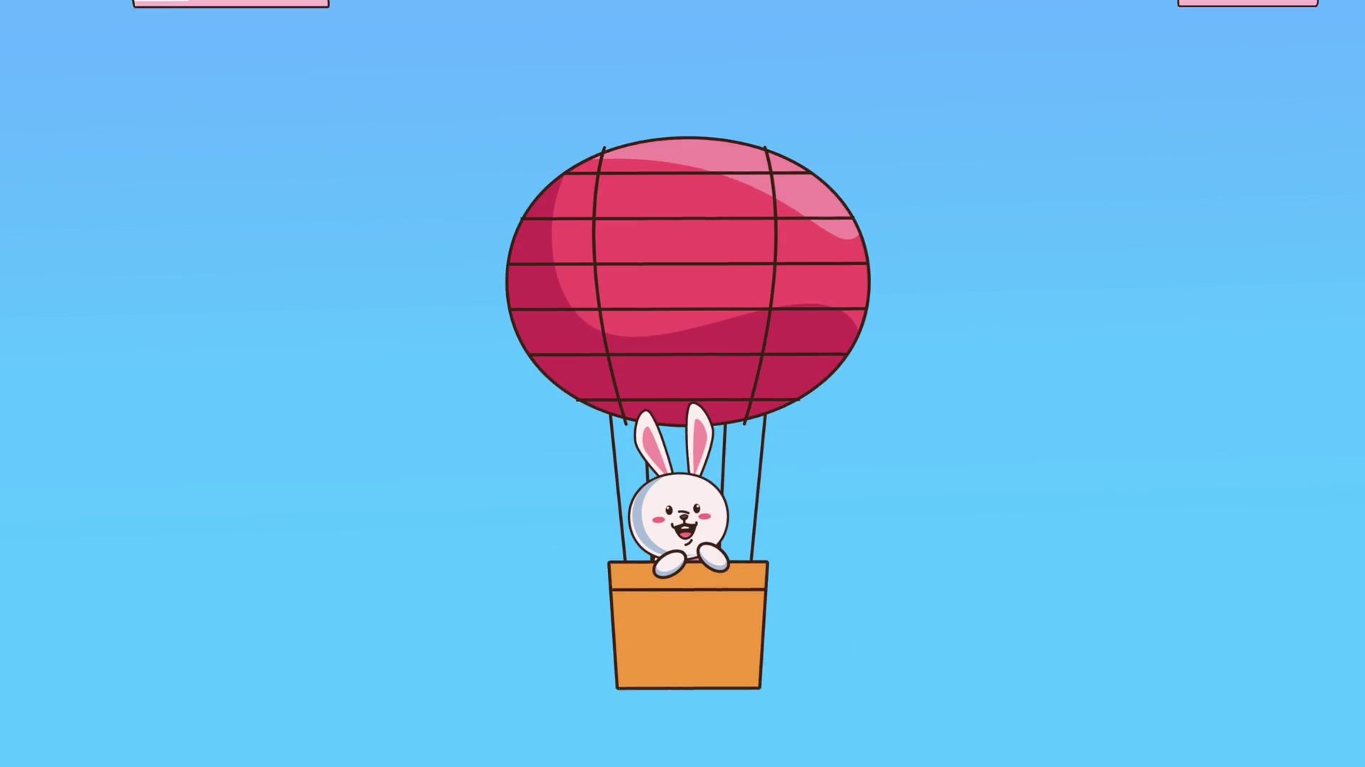 Mid Autumn Festival Animation With Rabbit In Balloon Hot Air And Clouds 4k Video Animated Stock Video Footage Storyblocks