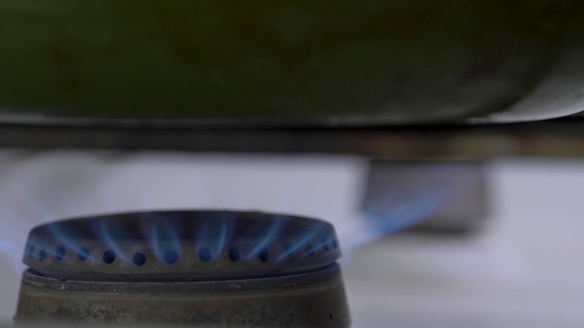 Switch Off Gas Stove At Home Kitchen Natural Stock Footage SBV