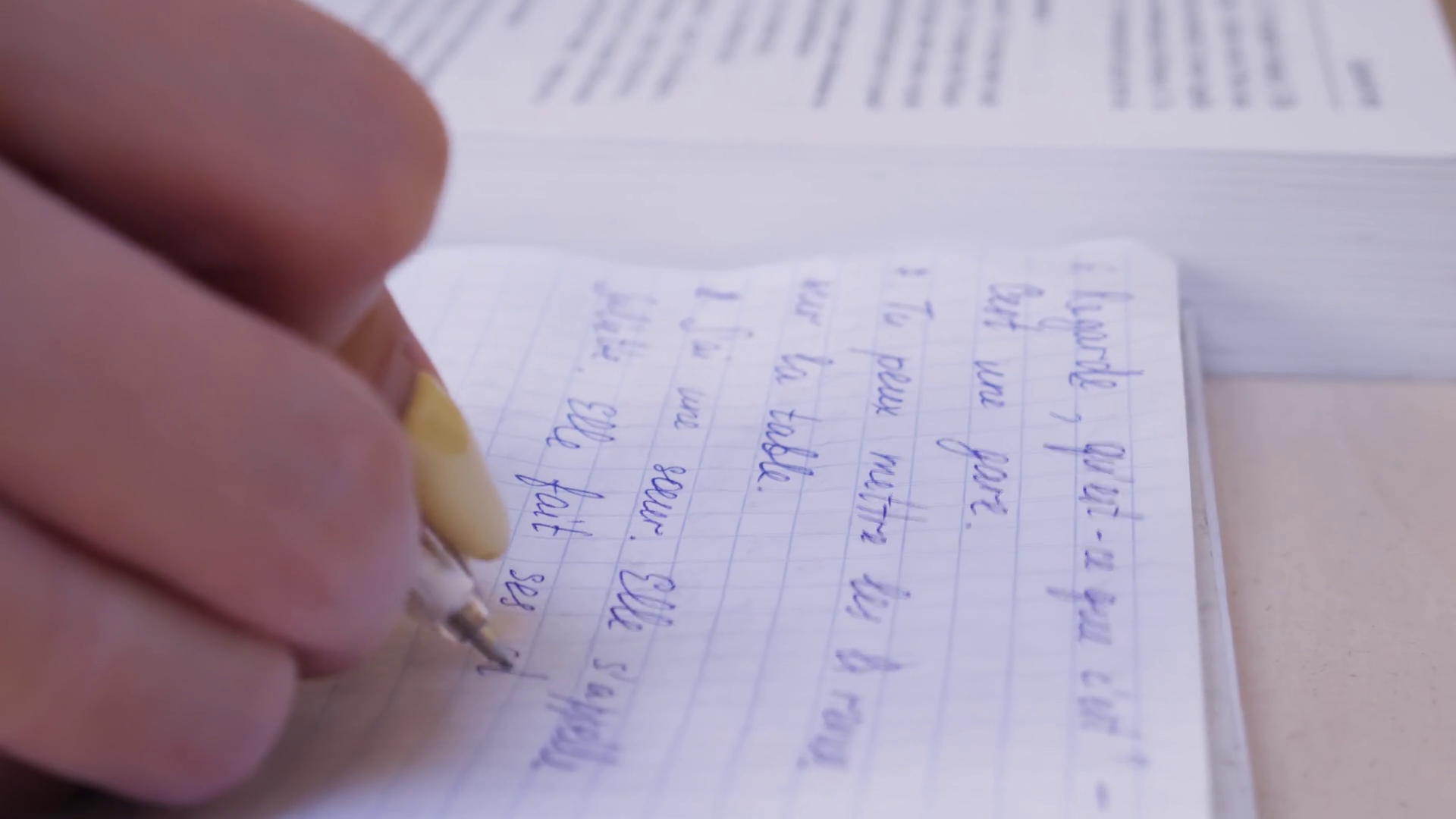 Female Hand Making Notes In Notebook Stock Footage SBV-335797872 ...