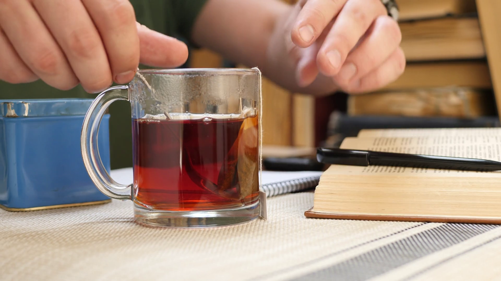 Making Tea During University Study On Table Stock Footage SBV335401988 Storyblocks