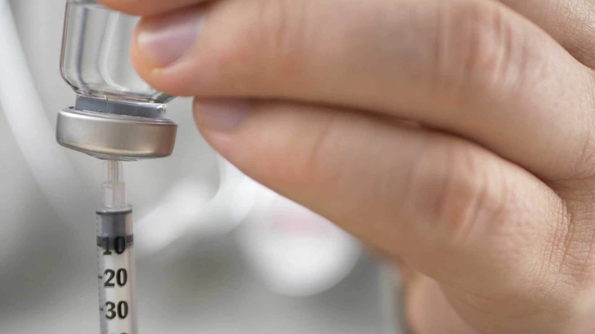 Medical Vials Injection With Syringe Needle Stock Footage SBV329943342