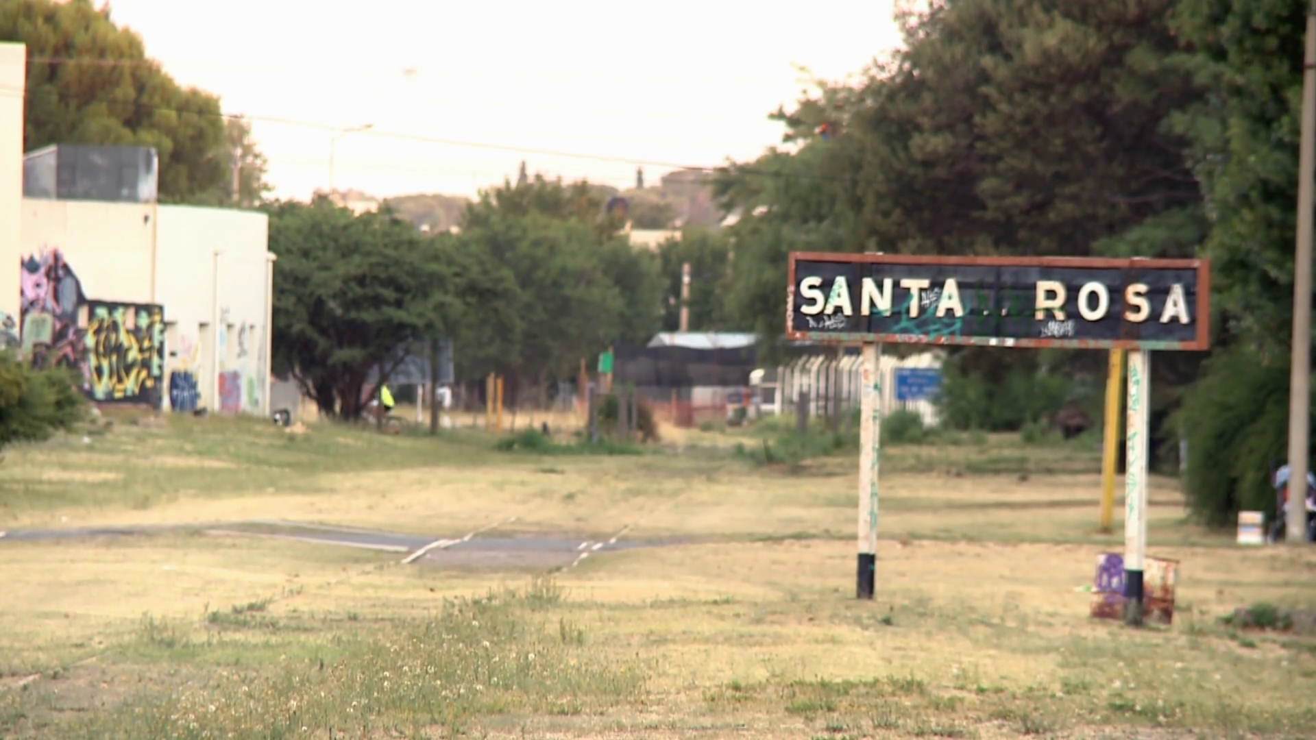 Weathered Railway Station Sign In Santa Rosa Stock Footage SBV ...