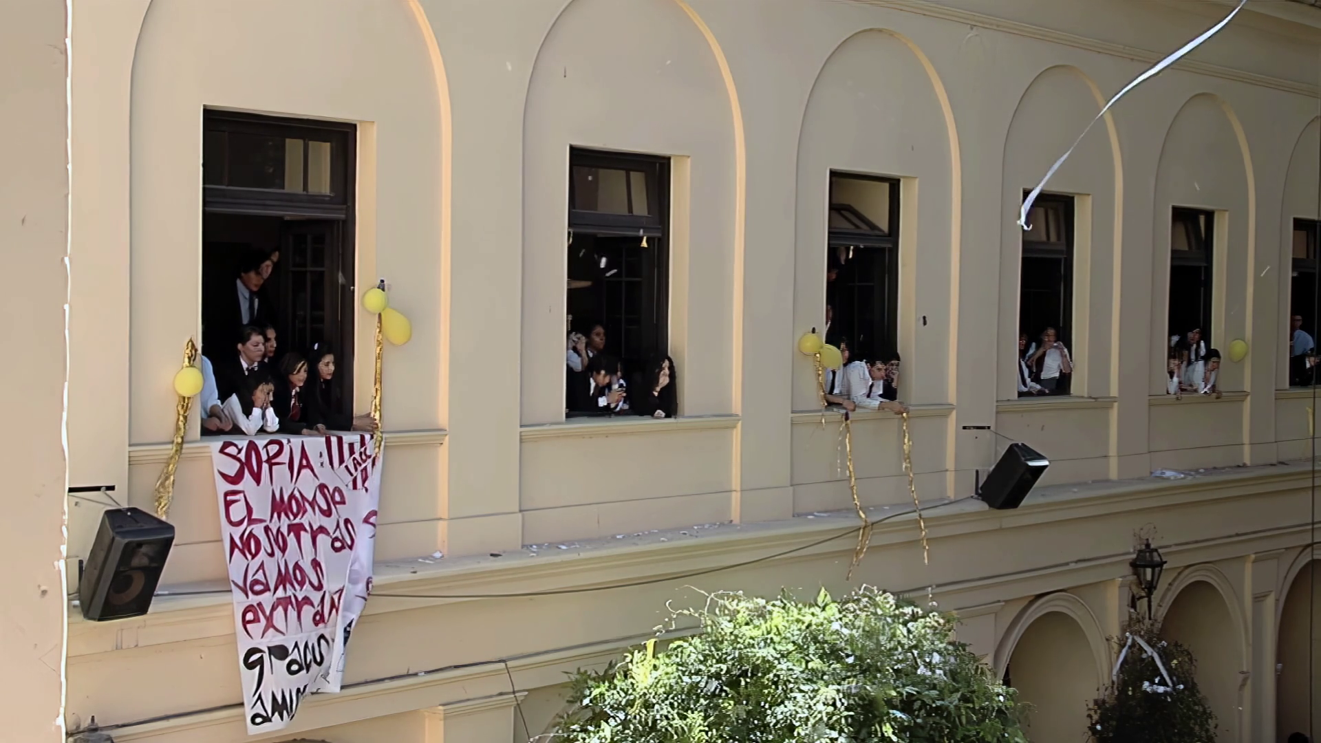Students Watching Graduation Party In Stock Footage SBV-352487753 ...