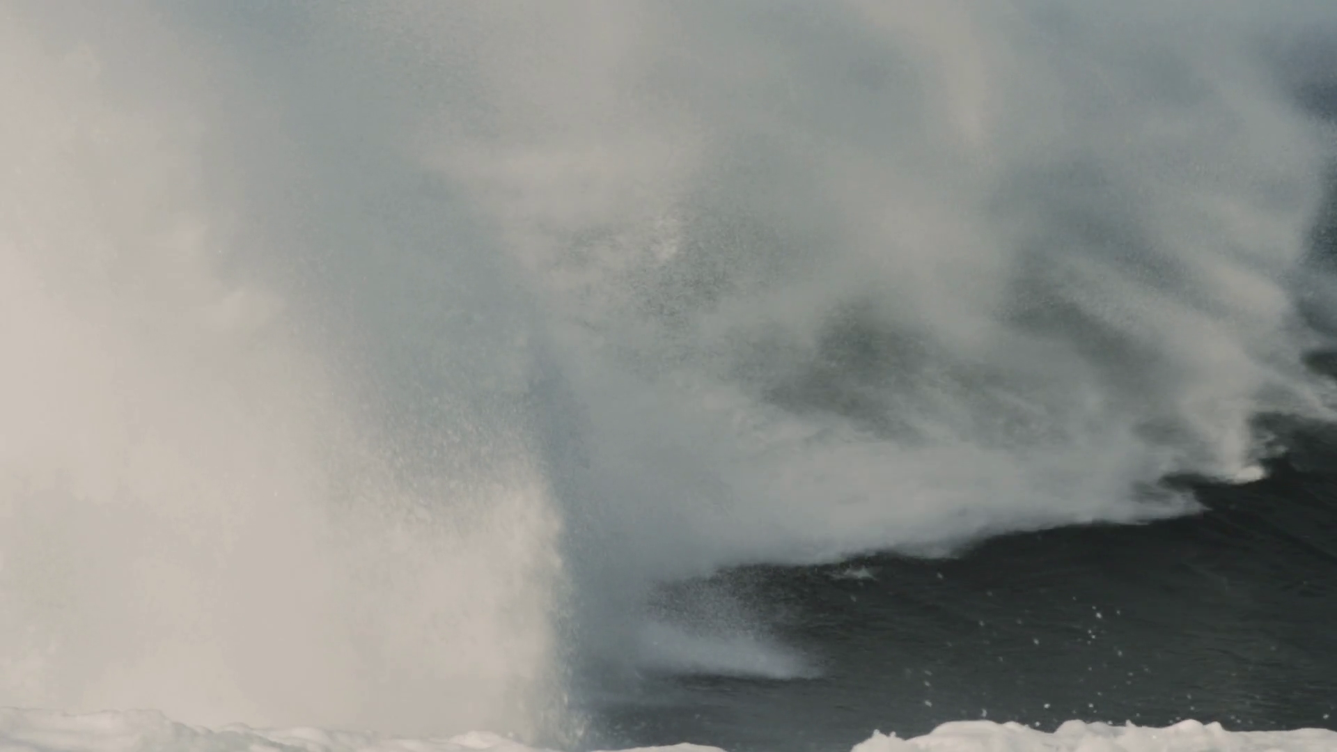 Huge Wave Bends Crashes Spray Bursts High Stock Footage SBV-352275832 ...