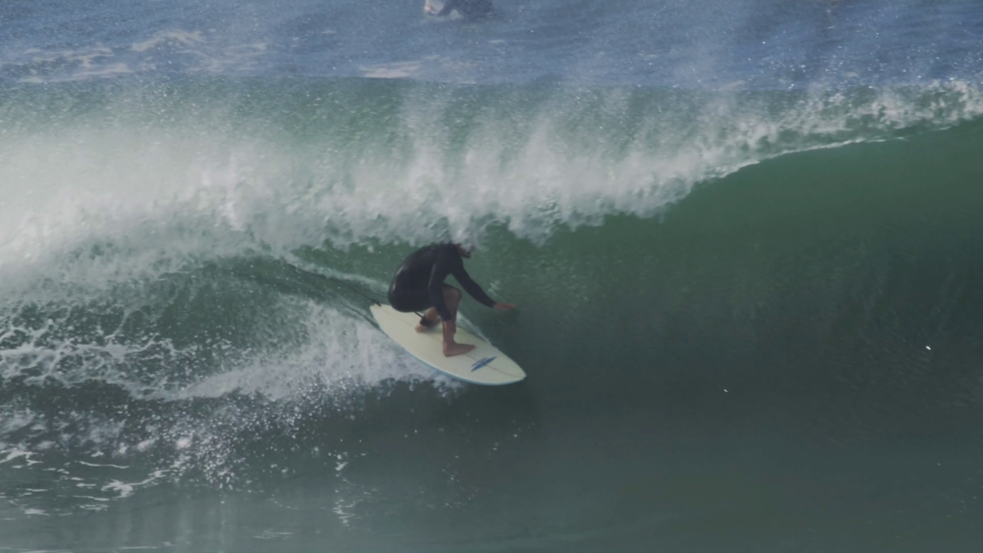 Slow-motion Ocean Wave Rolling In During Stock Footage SBV-351739524 ...