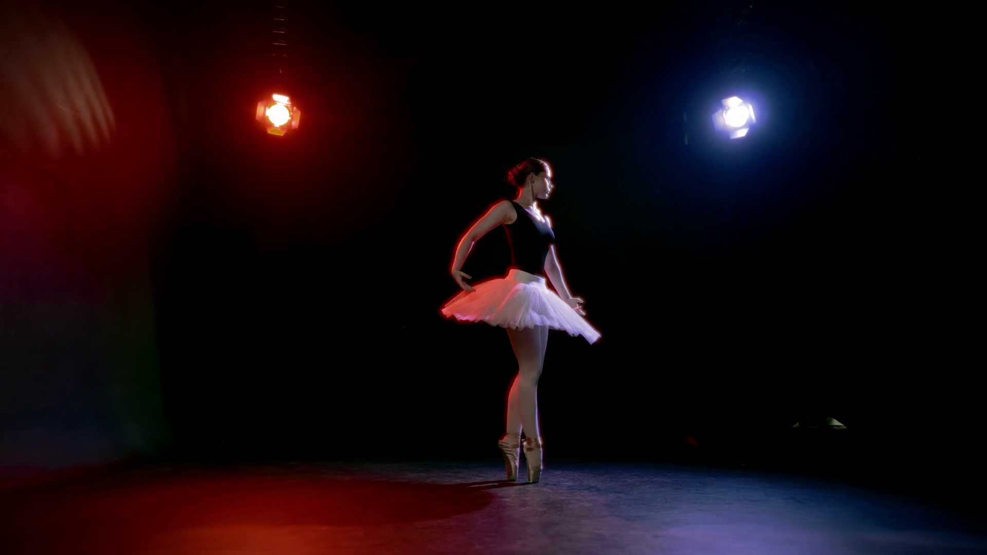 Ballet Performance Slender Woman In White Stock Footage SBV-351677506 ...