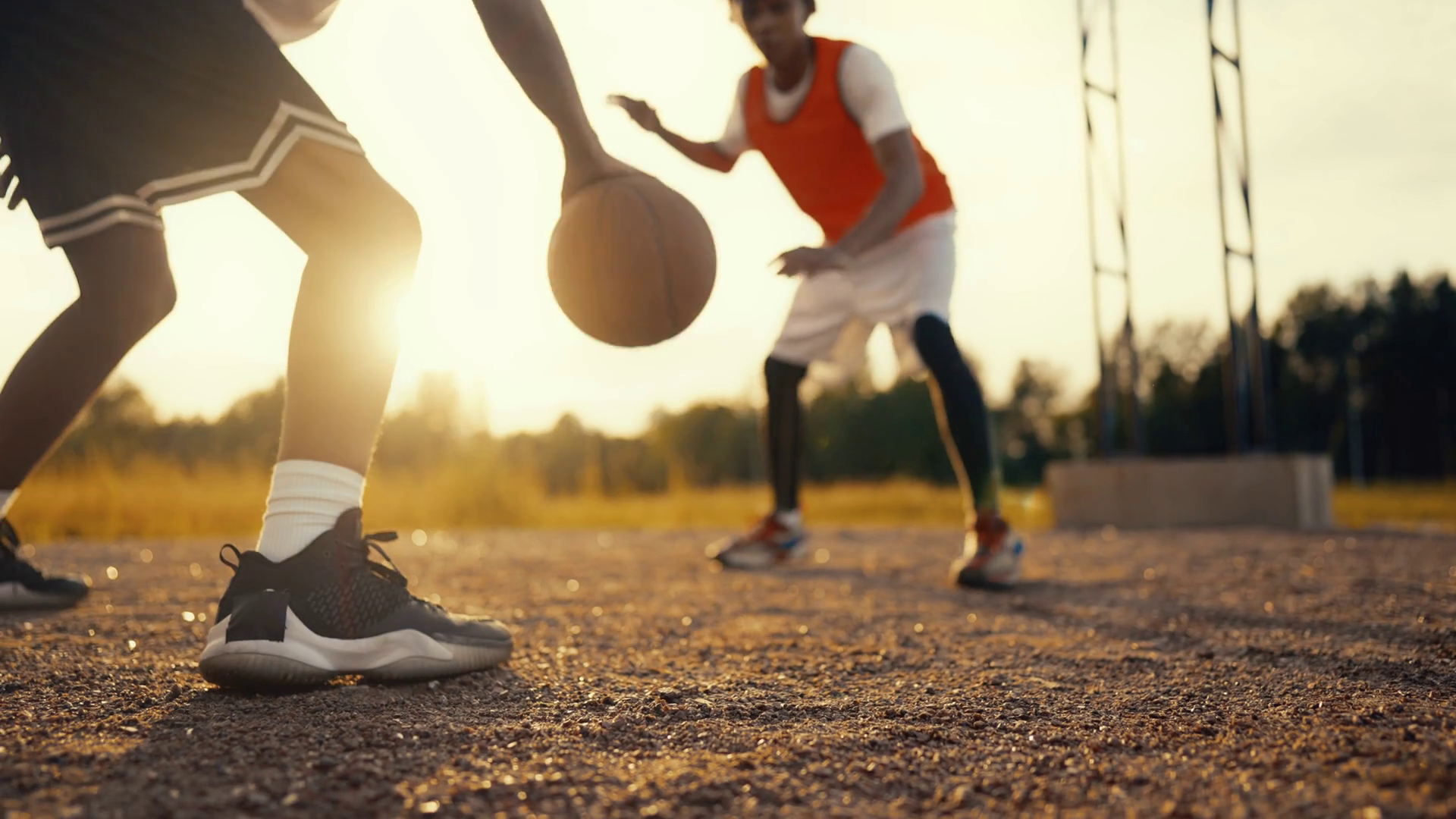 Active Moment Of Streetball Game Teens Stock Footage SBV-352661393 ...