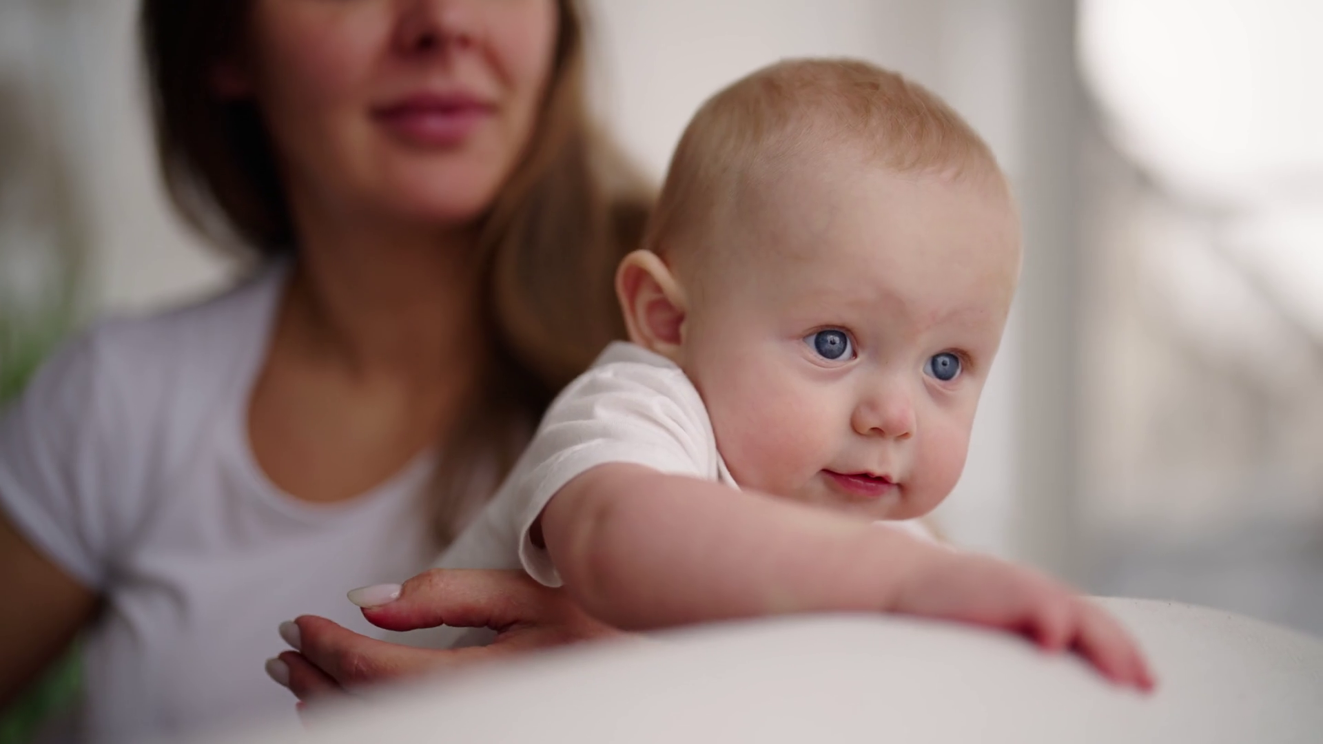 Happy Mom Babysitting Little Baby Smiling Stock Footage SBV347563816 Storyblocks
