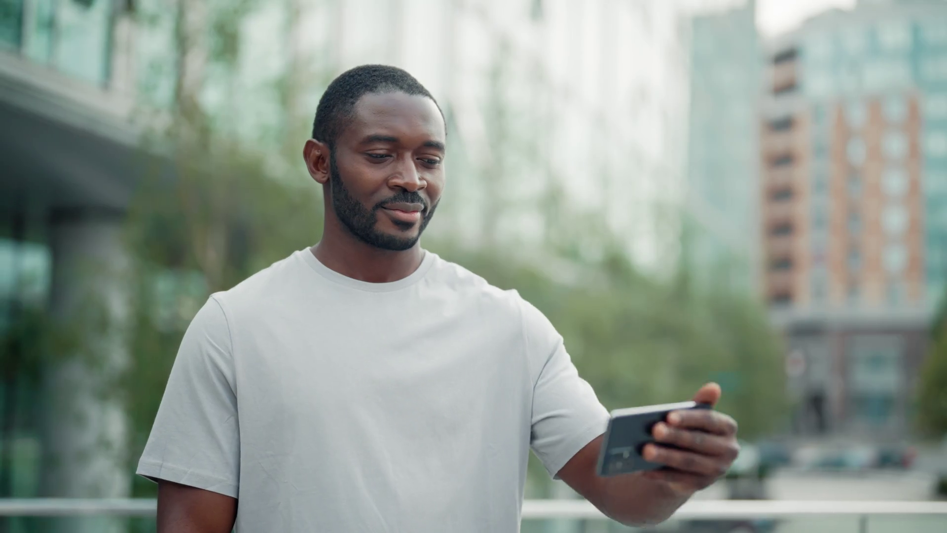 Young African American Man Having Video Call Stock Footage SBV ...