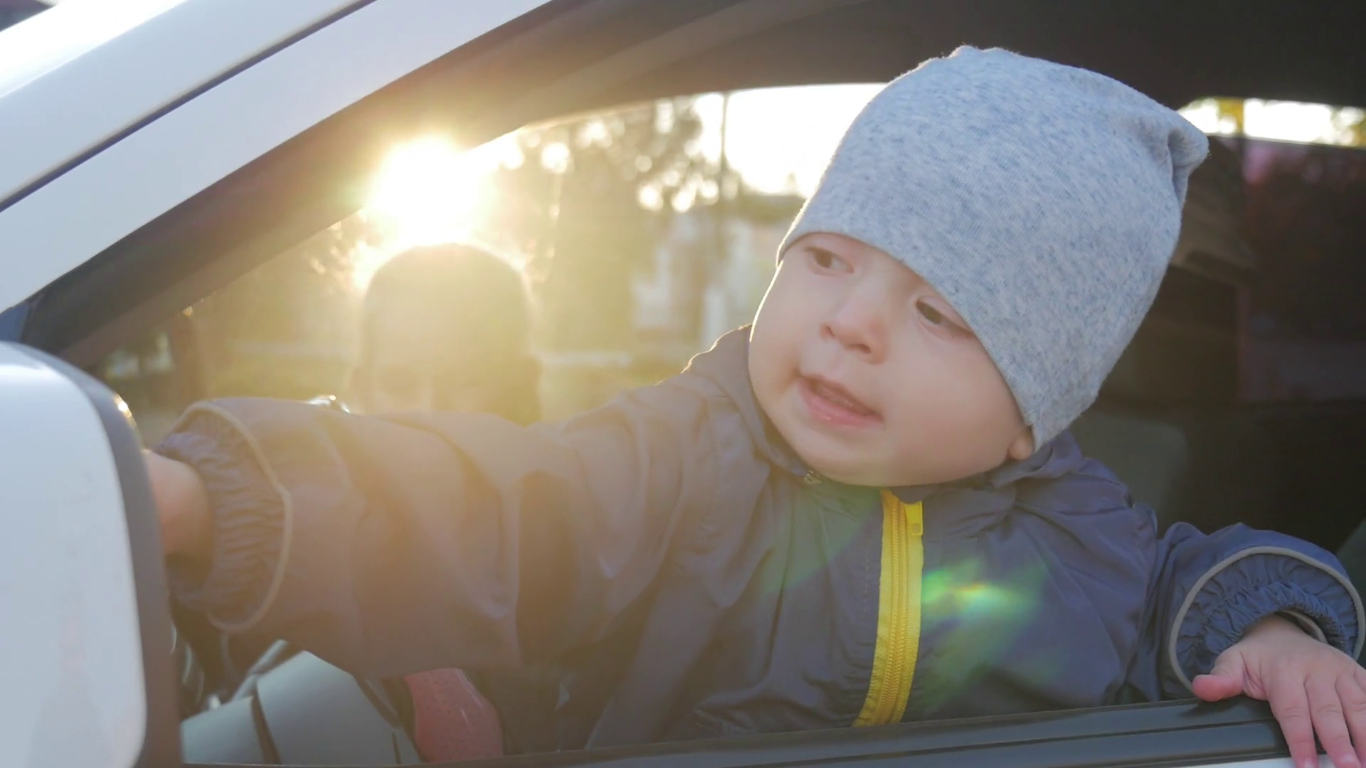 A Little Baby Driving Car Stock Footage SBV327745966 Storyblocks