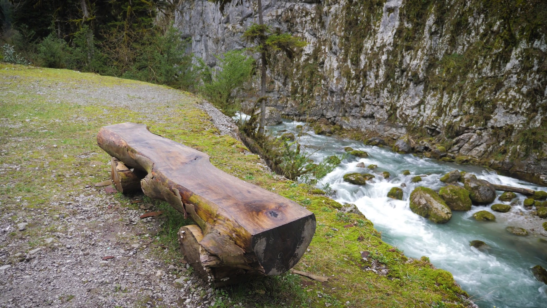 Resting Place Near River Runs Through Stock Footage SBV-334272865 ...