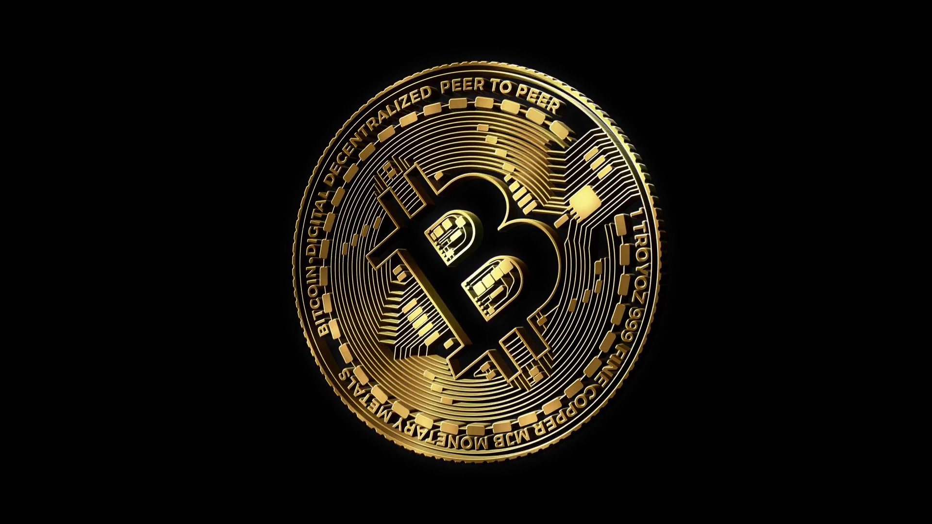3d Cutout Golden Bitcoin Rotating3d Cutout Stock Footage Sbv 348580208