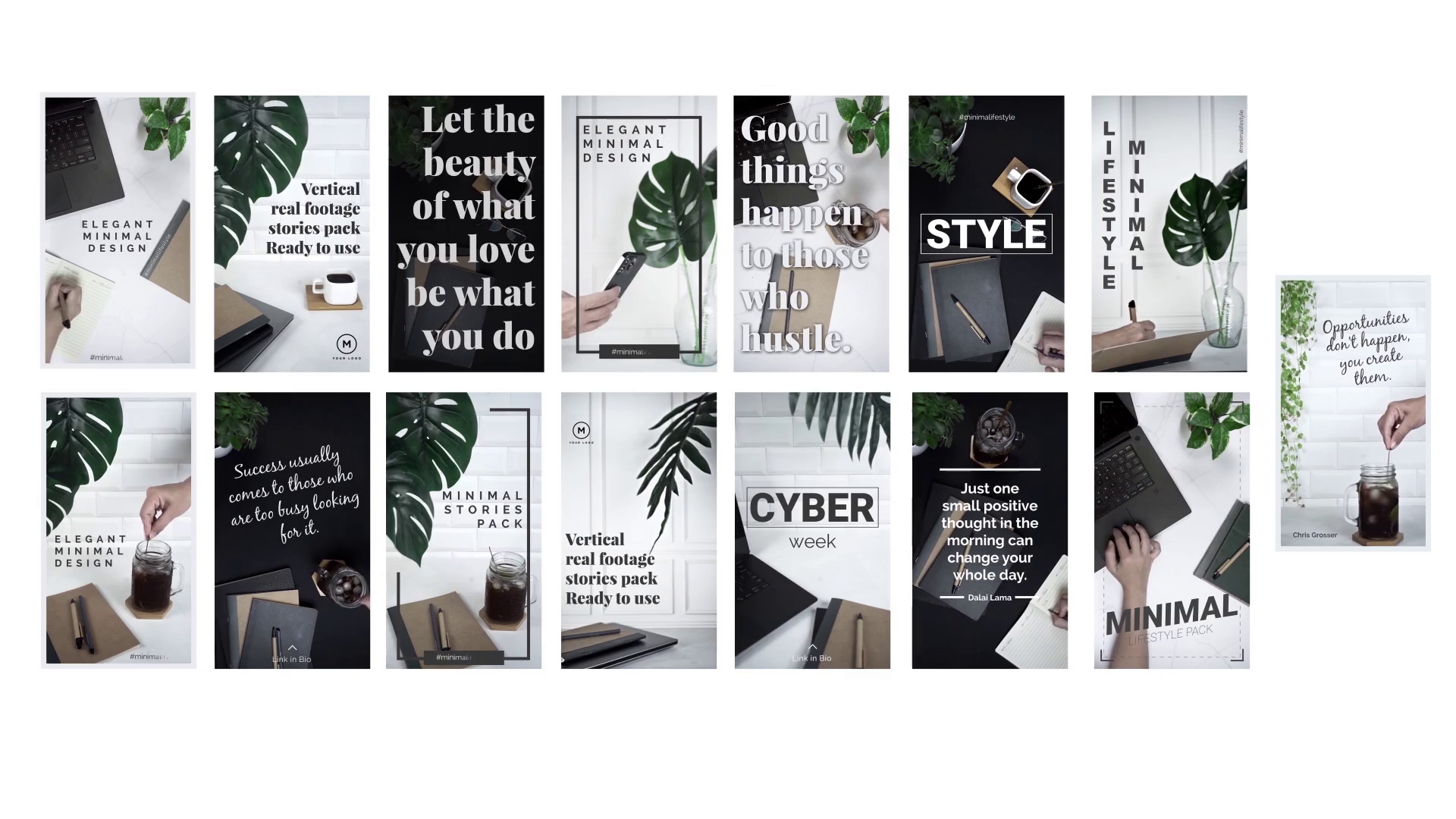 Minimal Lifestyle Stories Posts Template SBV348480919 Storyblocks