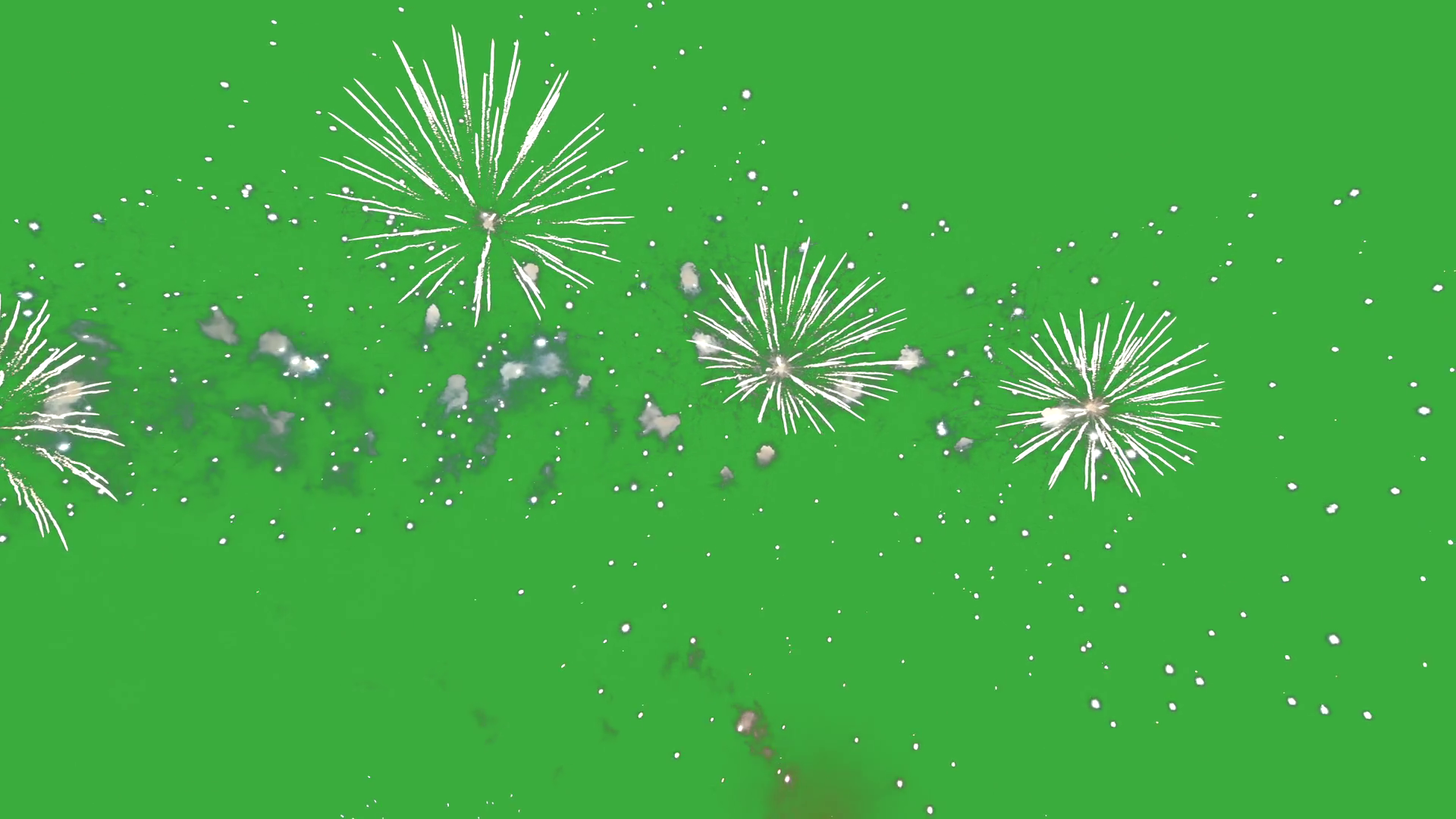 Abstract Firework On Green Screen Chroma Key Stock Footage SBV ...
