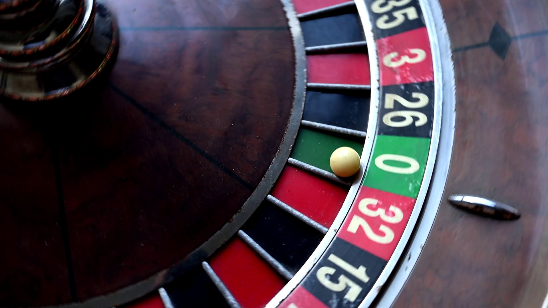 A Close-up Shot Of Vintage Roulette Wheel Stock Footage SBV-351848255 ...