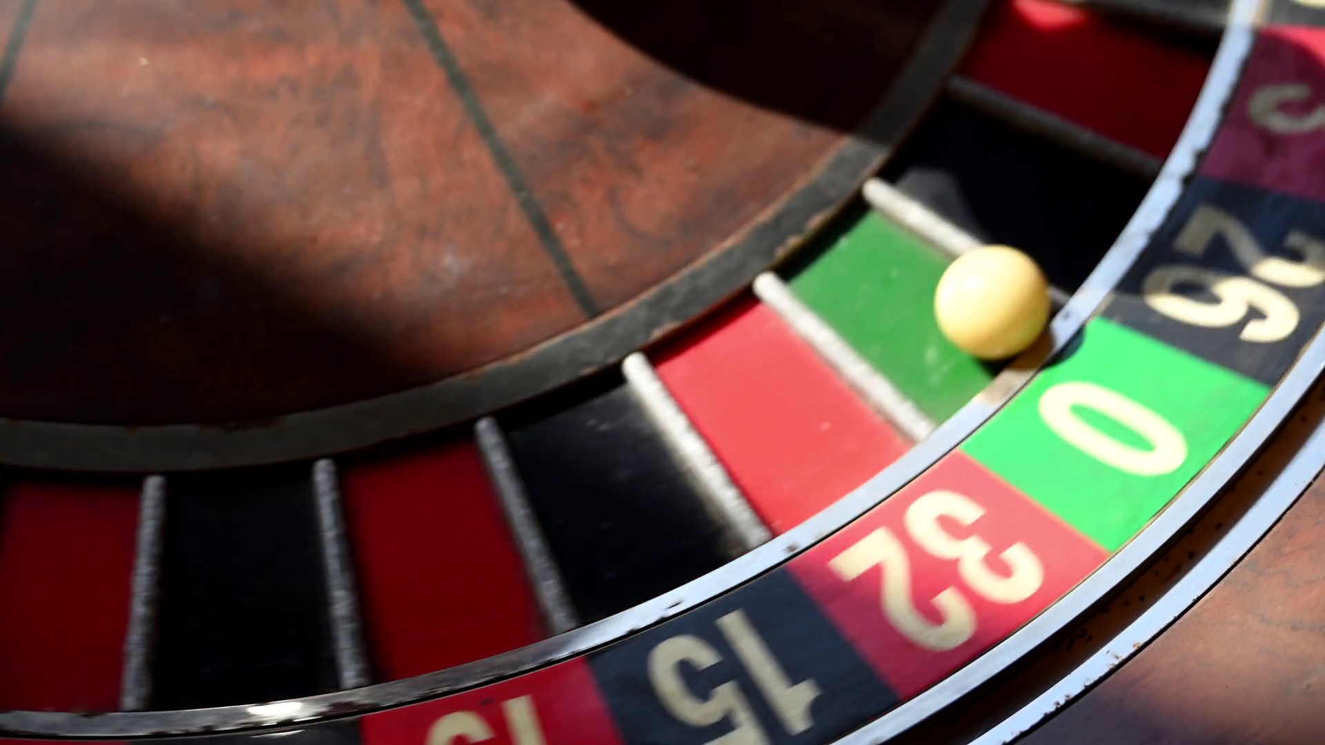 A Close-up Shot Of Roulette Wheel Revealing Stock Footage SBV-351847697 ...