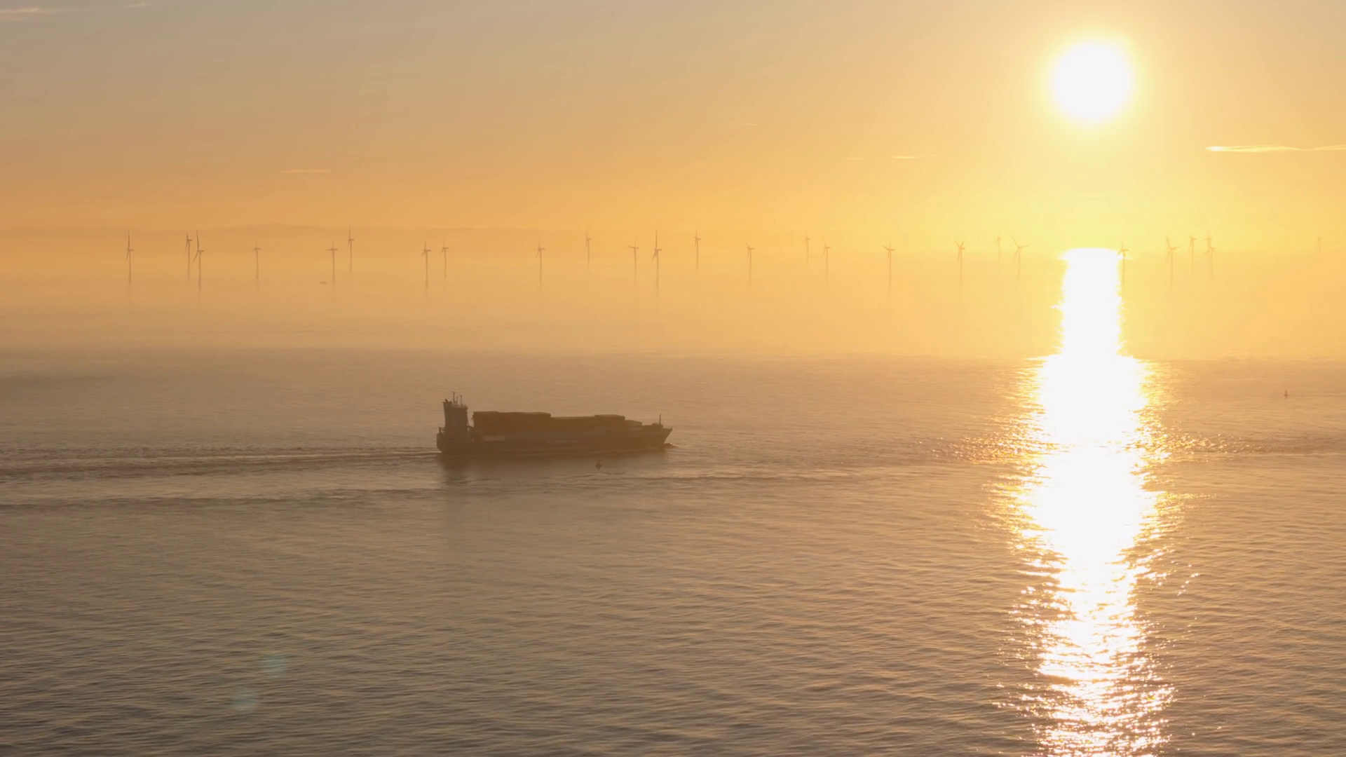 Aerial View Of Container Ship Going Out To Stock Footage SBV-352095805 ...