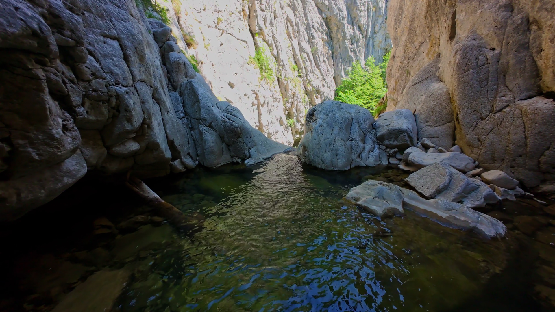 Aerial View Of Scenic Waterfall Cascading Stock Footage SBV-352322980 ...