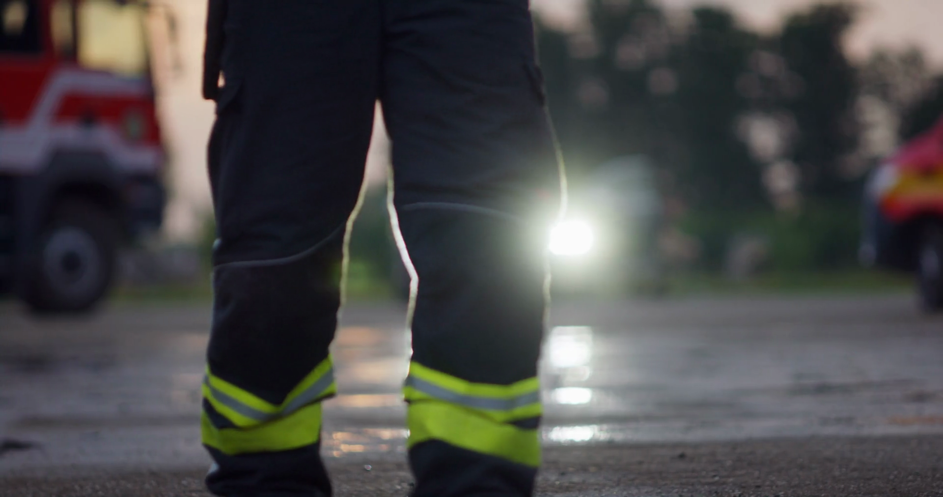 Portrait Of Heroic Fireman In Protective Stock Footage SBV-348596330 ...
