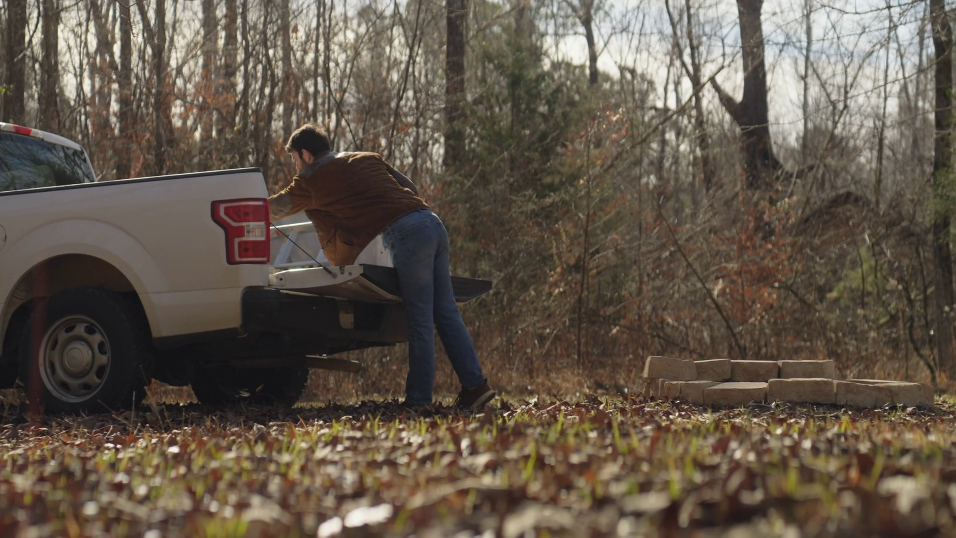 Man Unloading Bricks From Pickup Truck Stock Footage SBV-352090252 ...