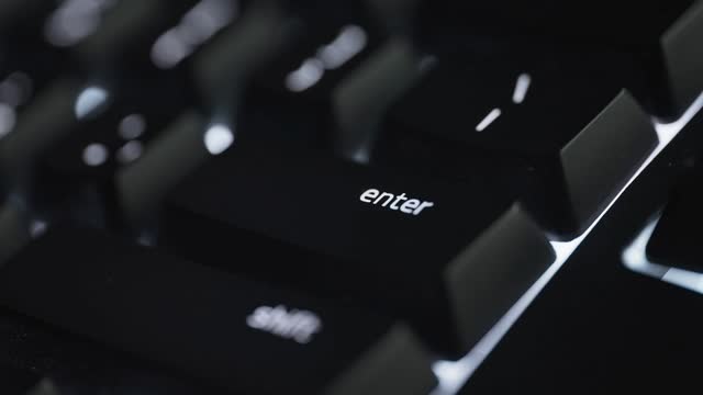 Press Enter On Keyboard Stock Footage: Royalty-Free Video Clips ...
