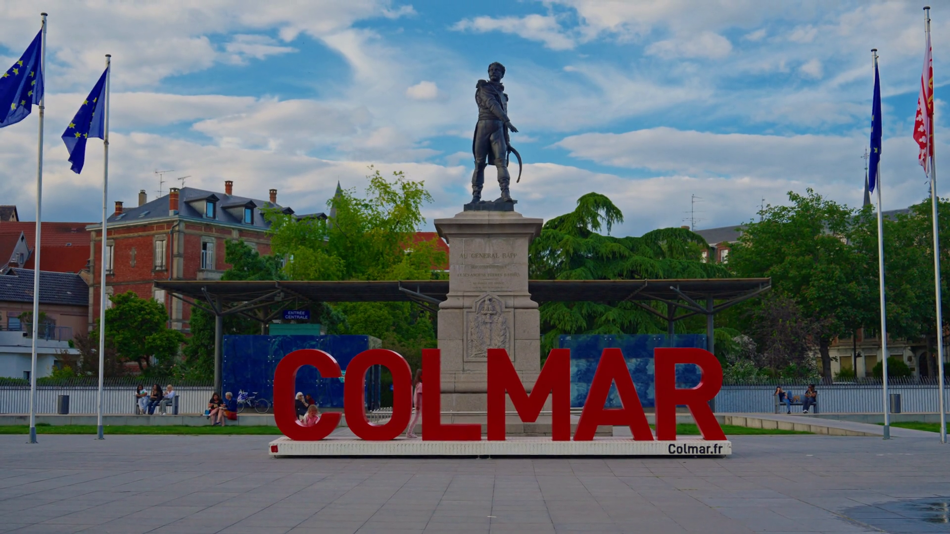 Central Square Of Colmar In Summer Colmar Stock Footage SBV-352590552 ...