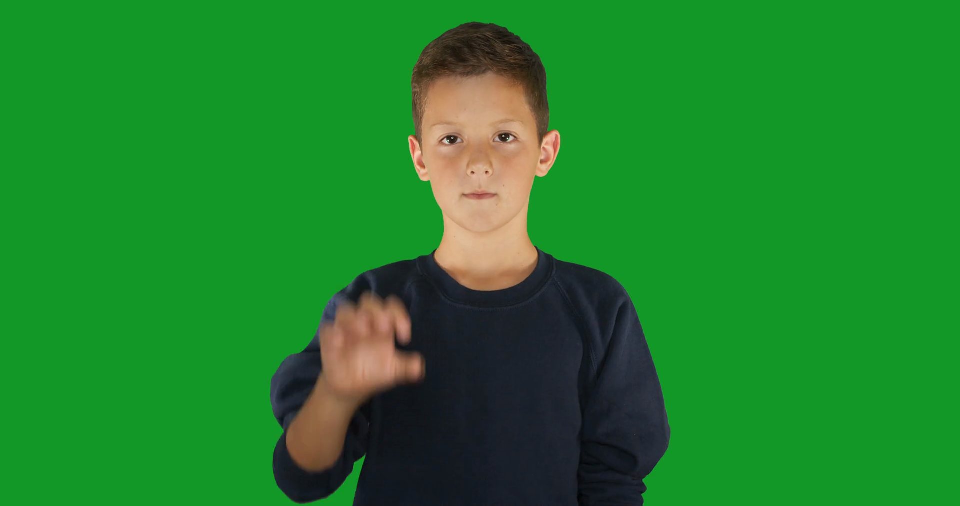 Deaf Boy Signing I Know Sign Language Stock Footage SBV-337774378 ...