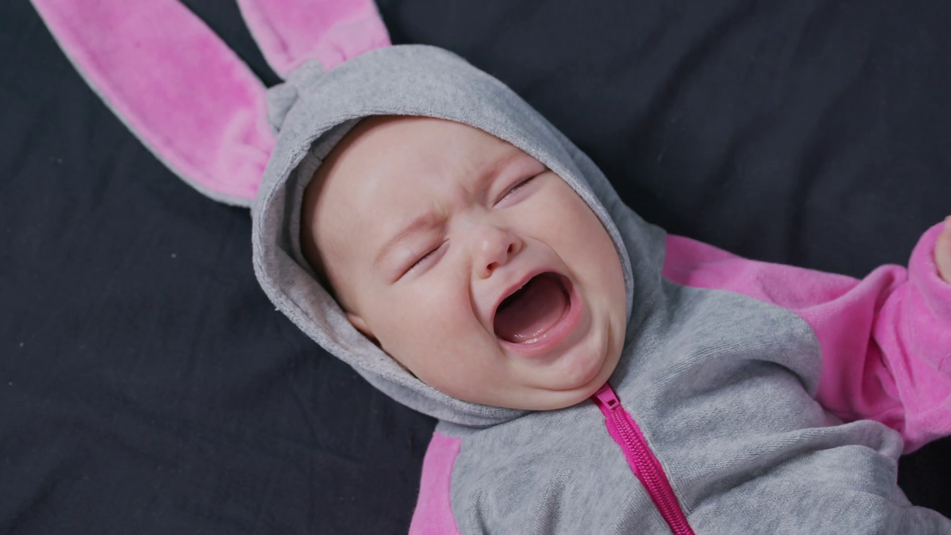Little baby crying. Cry, scream cries loudly. Stock Video Footage 0008