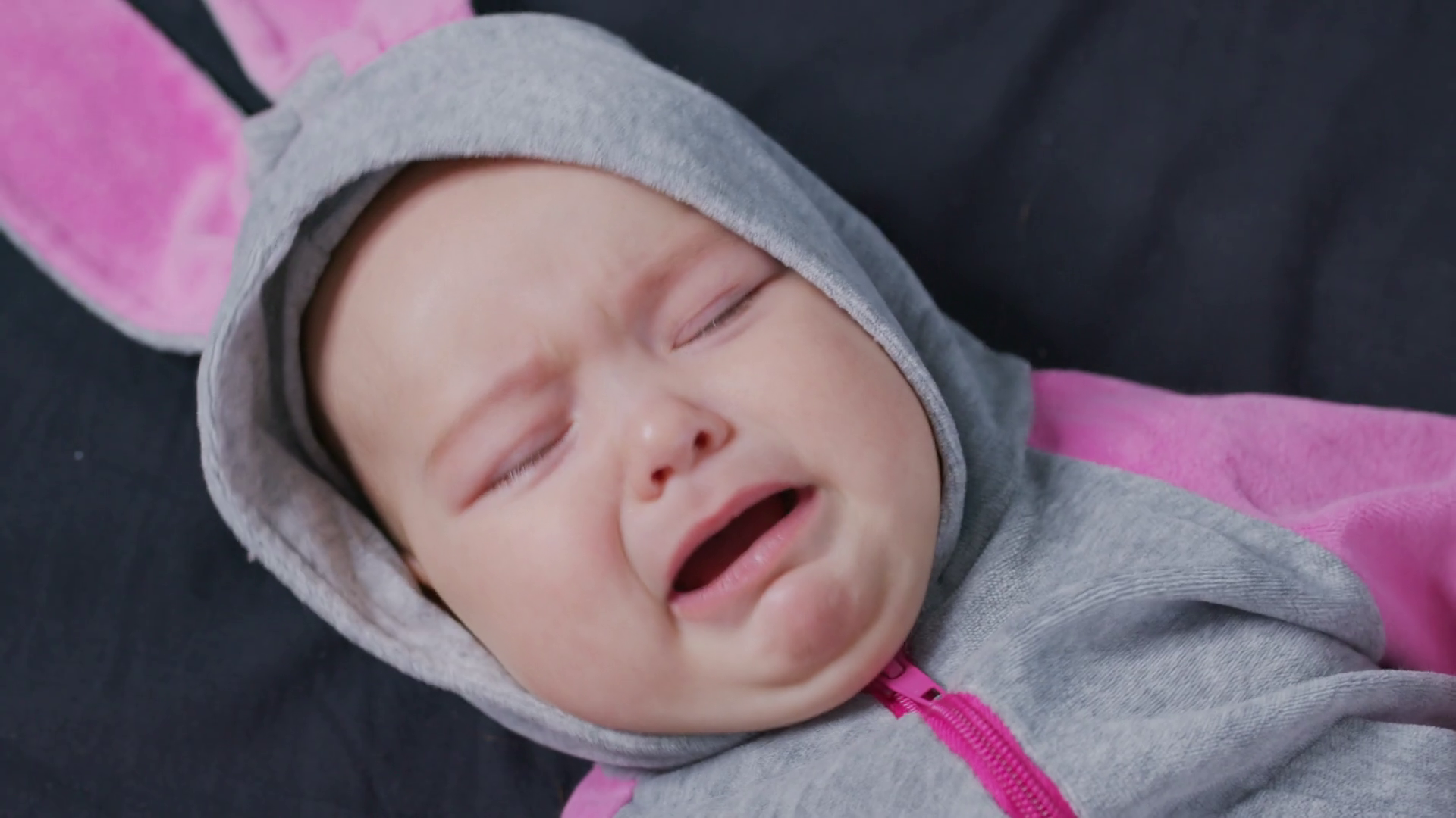 Little baby crying. Cry, scream cries loudly. Stock Video Footage 0014