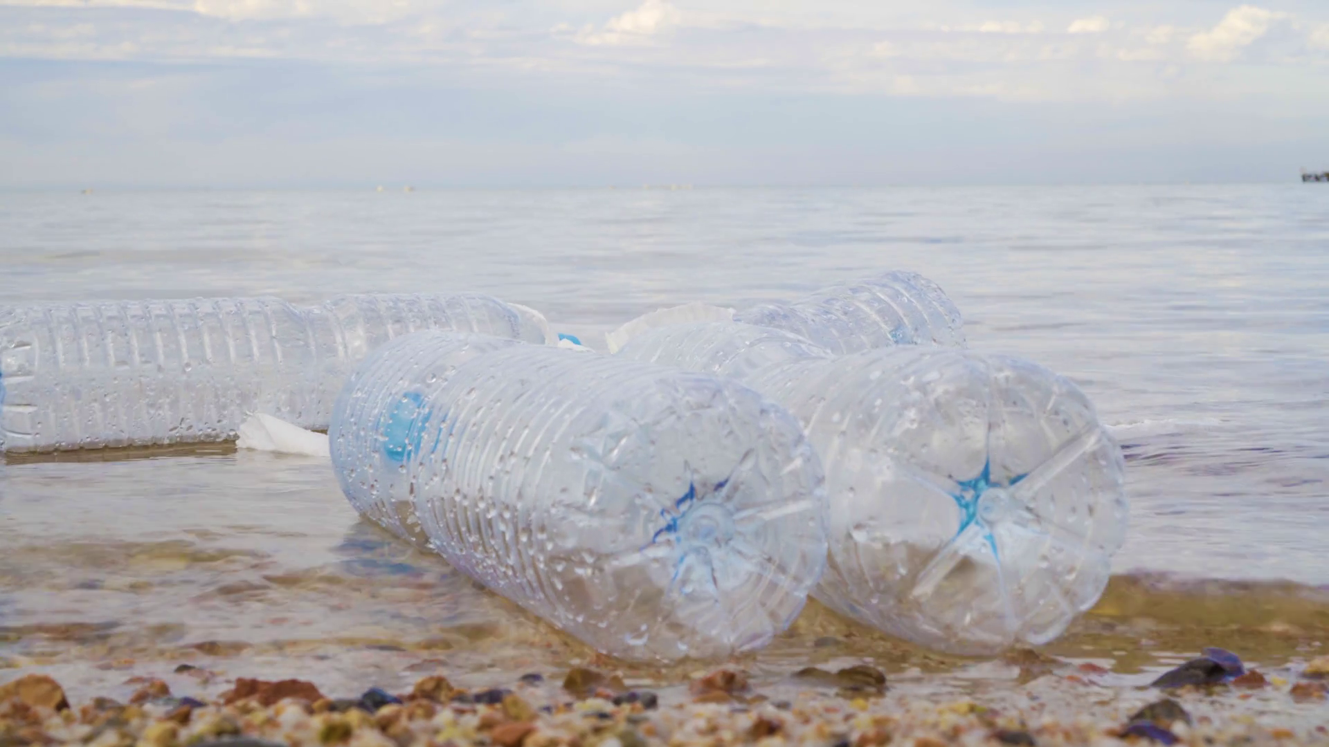 Plastic Pollution In Ocean Environmental Stock Footage SBV331355339