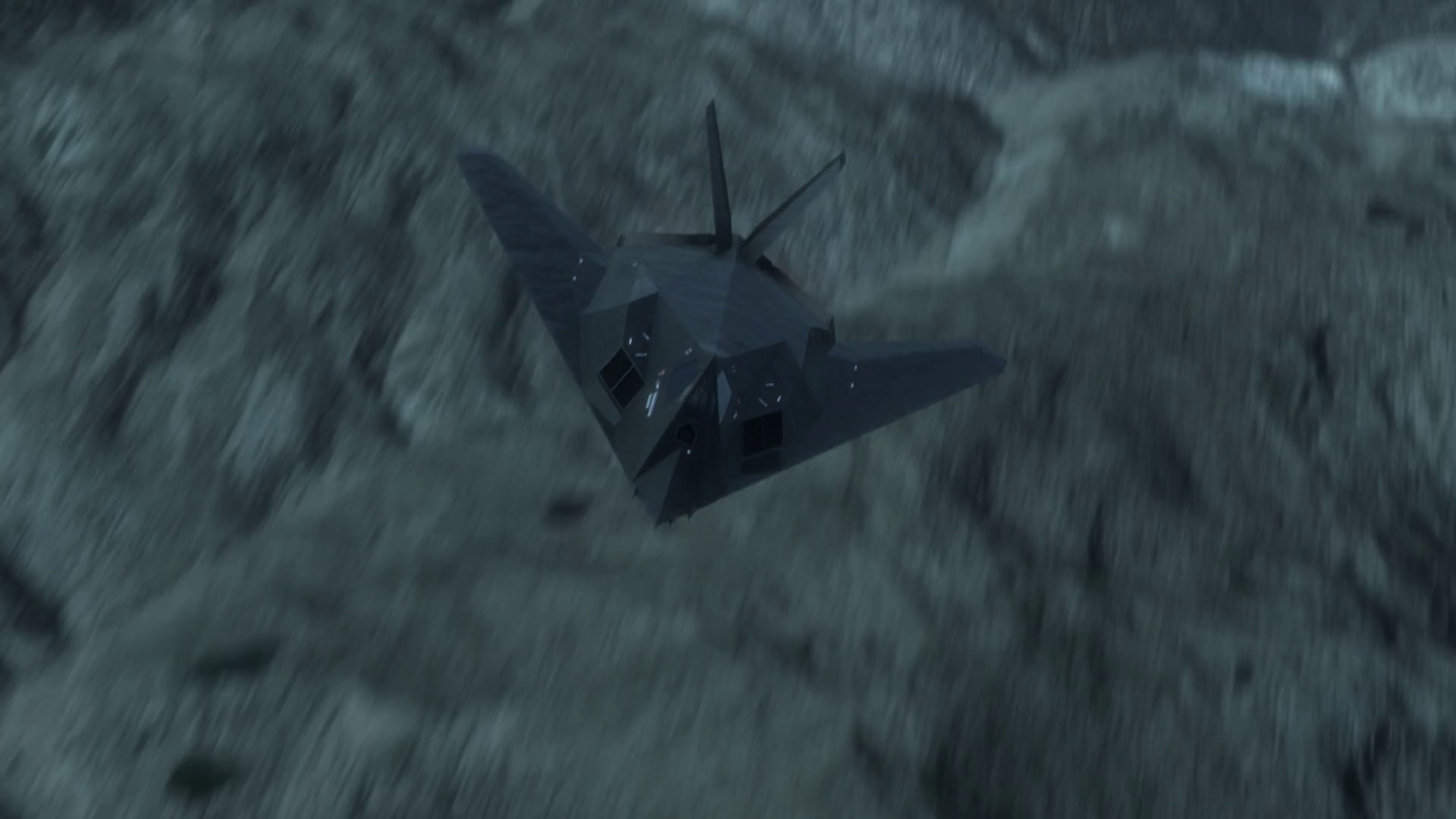 Military F117 Nighthawk Stealth Attack Aircraft Flying In The Sky, 25 FPS. Stock Video Footage