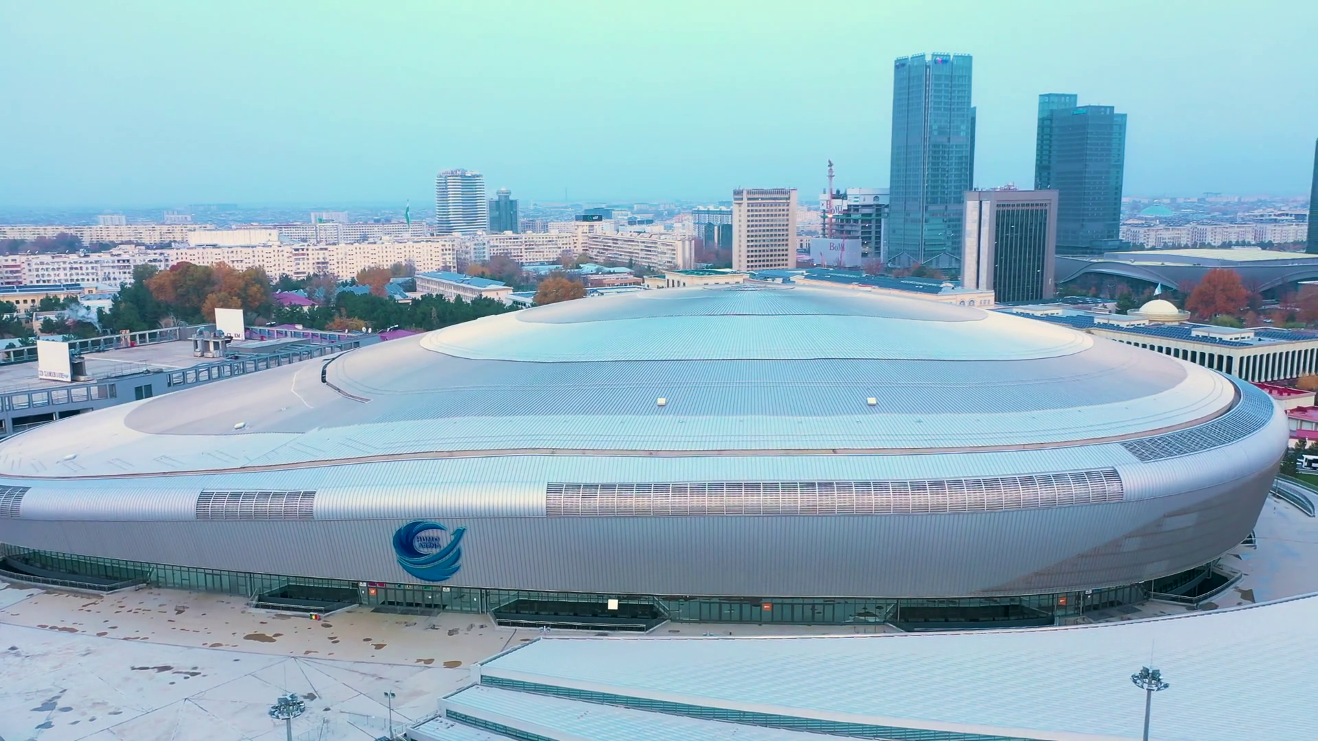 Aerial View Of Humo Arena In Tashkent City Stock Footage SBV-351929844 ...