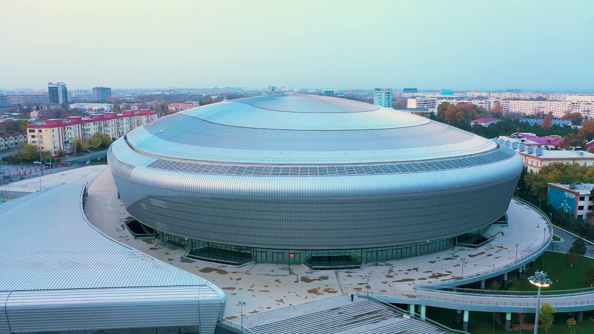 Aerial View Of Humo Arena In Tashkent City Stock Footage SBV-351929850 ...