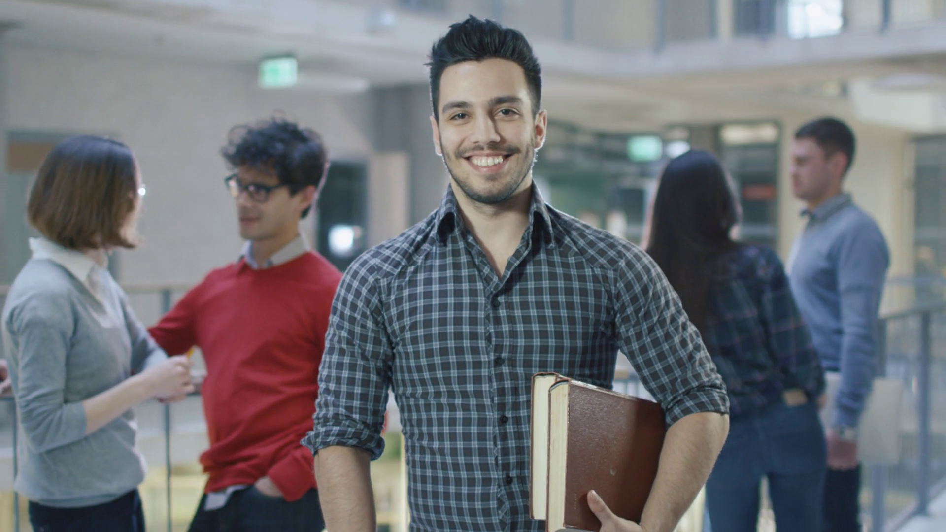Portrait Of Young Male Student In College Stock Footage SBV-352145733 ...