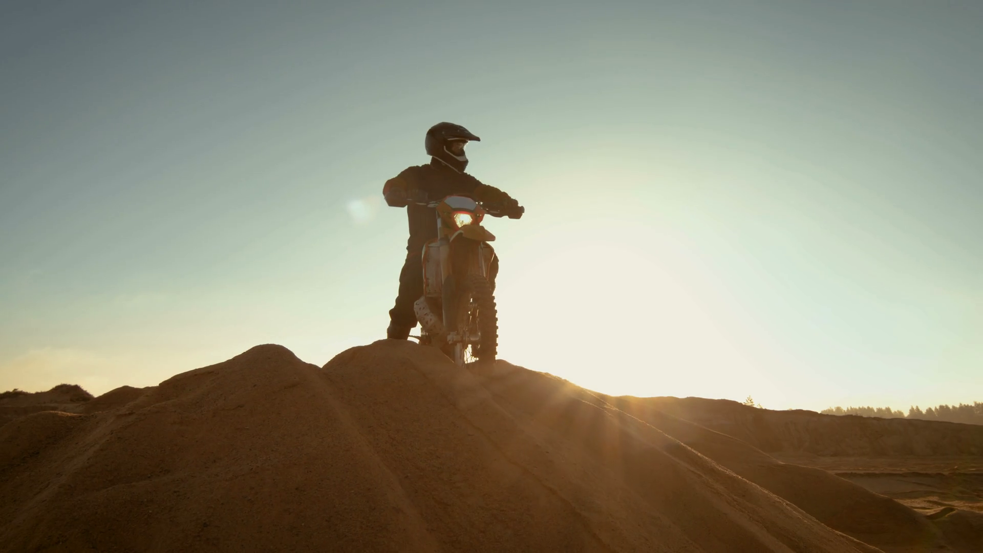 Professional Motocross Rider On Fmx Stock Footage SBV-352705061 ...