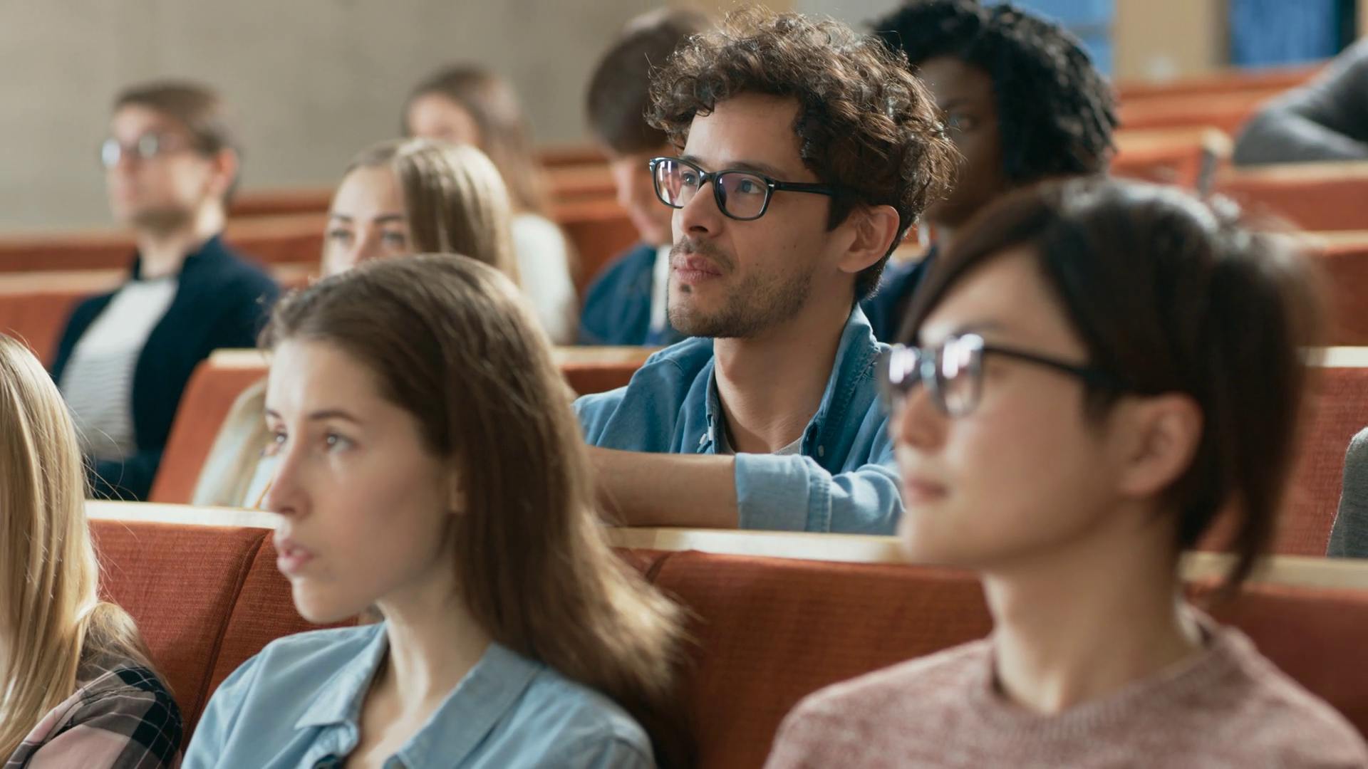Large Group Of Multi Ethnic Students Stock Footage SBV-353347782 ...