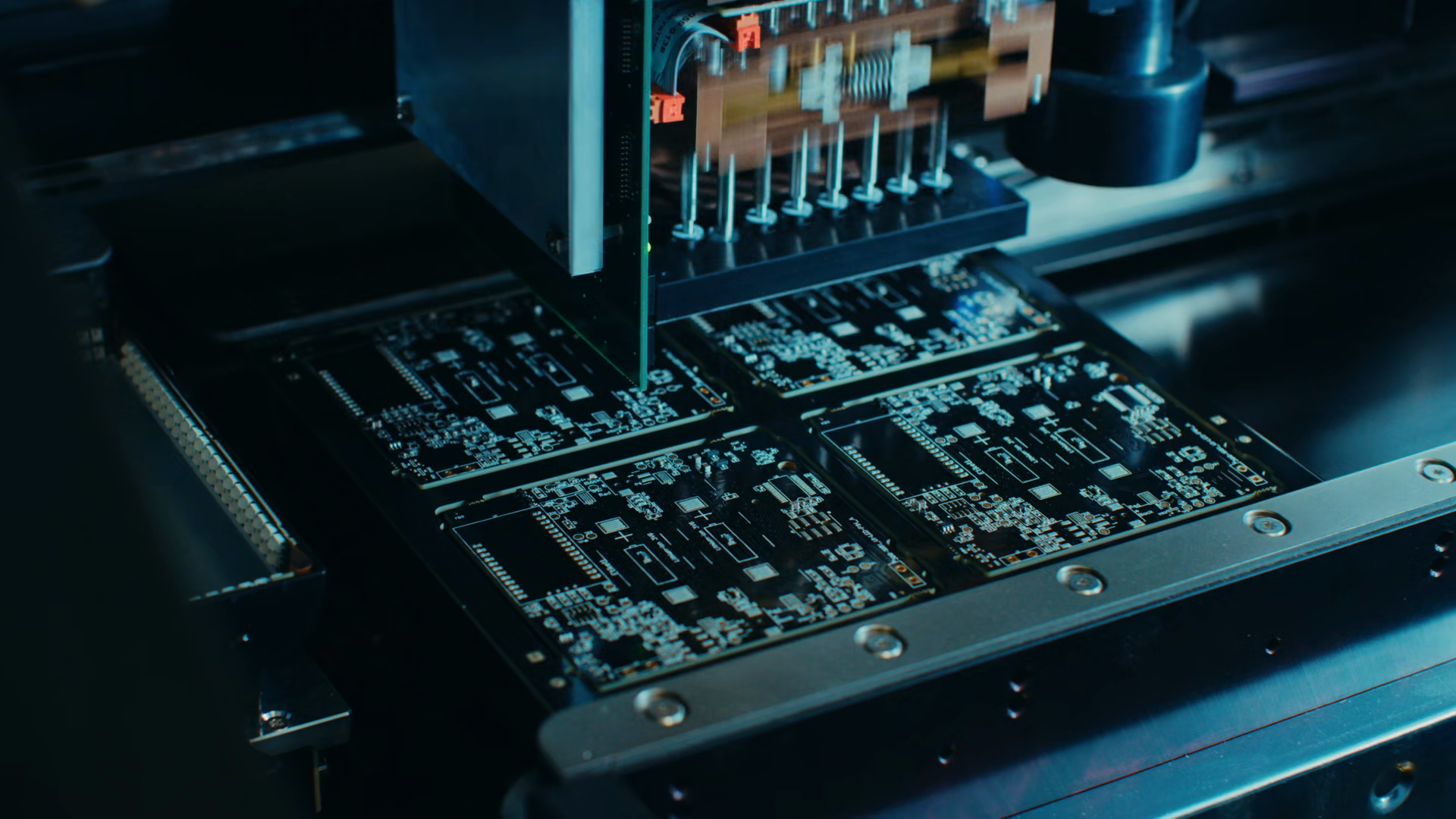 Factory Machine At Work: Printed Circuit Stock Footage SBV-353724254 ...