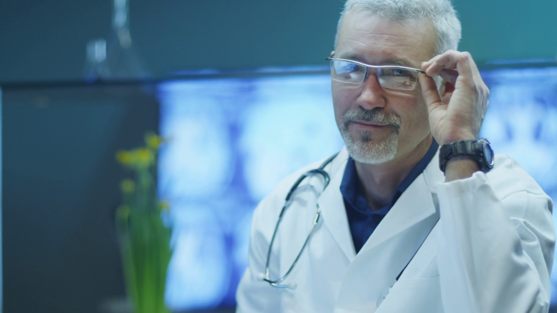 Portrait Of Successful Confident Doctor With Stock Footage SBV ...