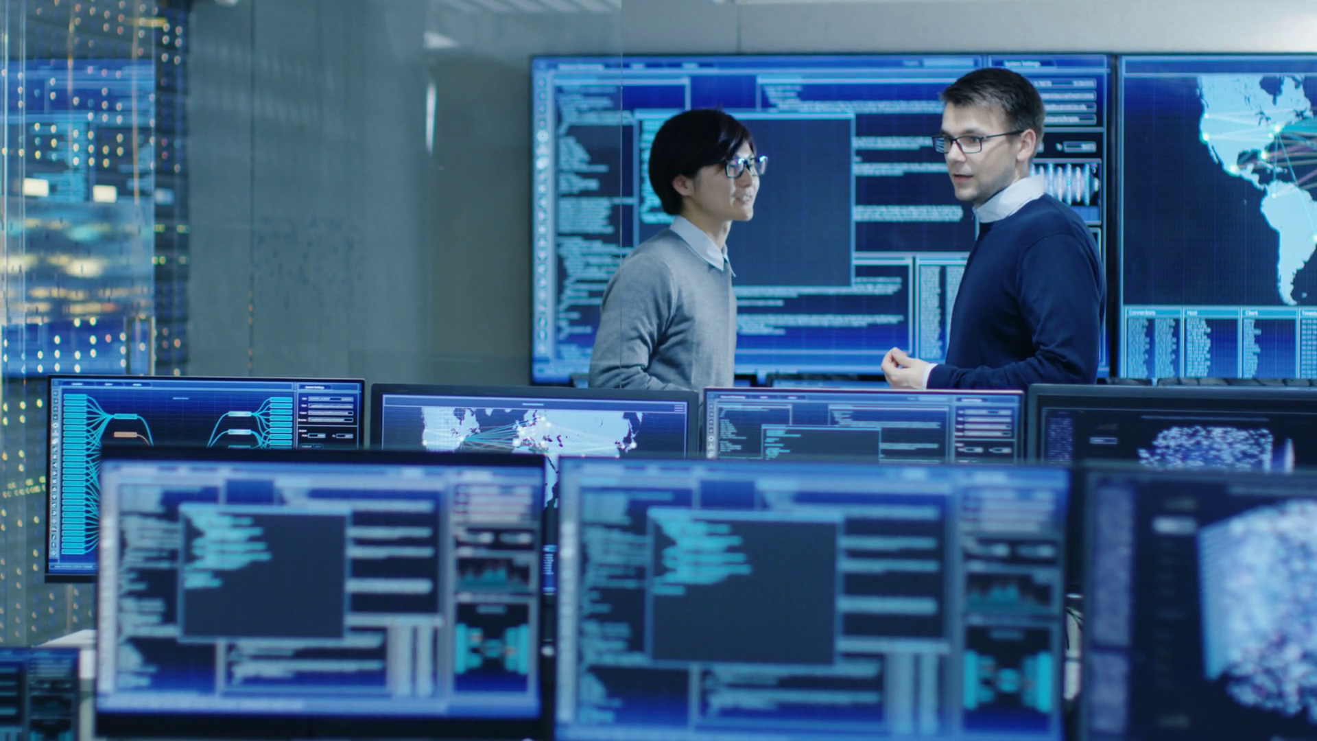 In System Control Room Project Manage Stock Footage SBV-352907561 ...