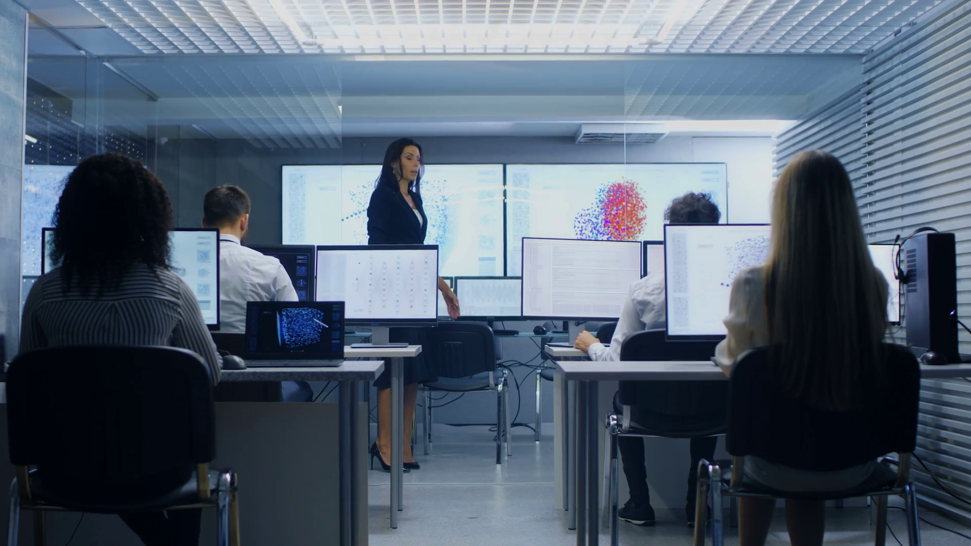 Chief Female Computer Engineer Holds Office Stock Footage SBV-352911175 ...