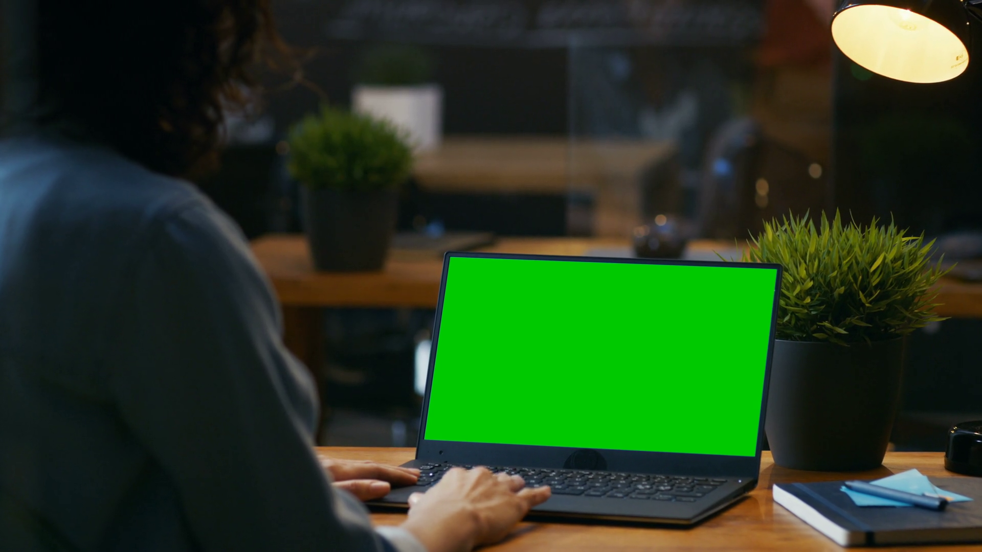 Beautiful Female Office Employee At Desktop Stock Footage SBV-352929594 ...