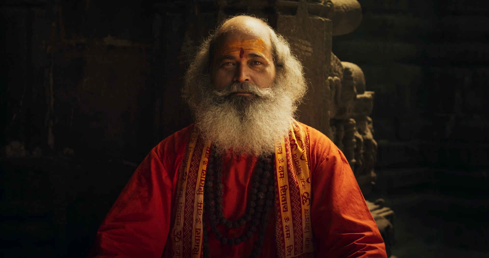 Authentic Footage Of Hindu Priest Putting Stock Footage SBV-348557888 ...