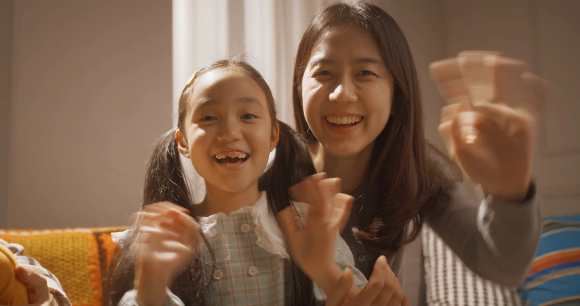 Portrait Of Happy Korean Mother Cute Stock Footage SBV-348558940 ...