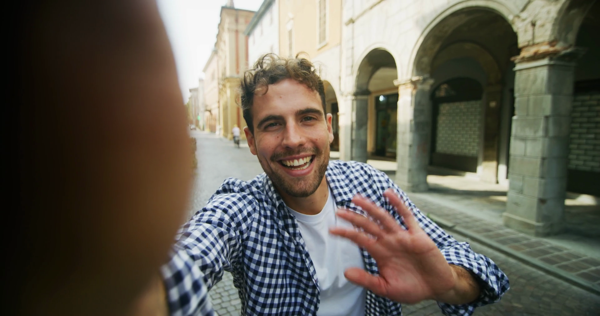 Authentic Shot Of Young Happy Carefree Man Stock Footage SBV-348996464 ...