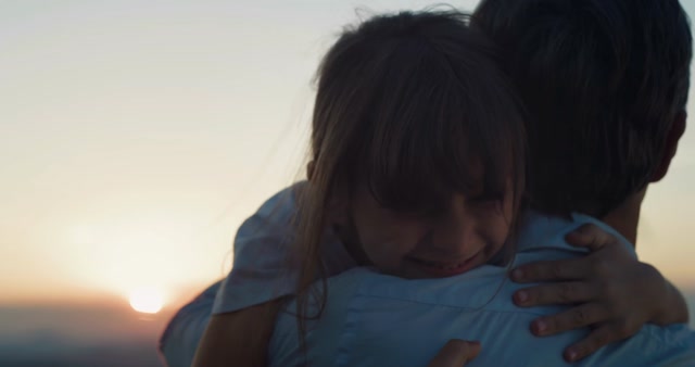 Father Daughter Hug Stock Footage: Royalty-Free Video Clips  