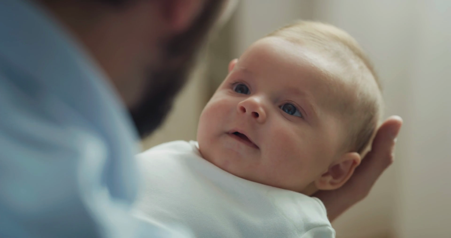 Cinematic Close Up Shot Of Young Neo Father Stock Footage SBV-348702793 ...