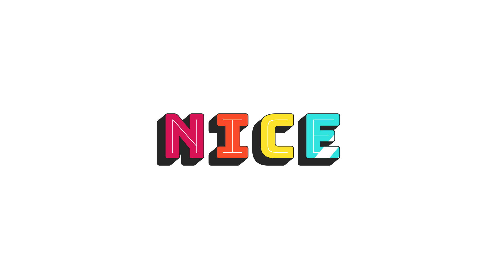 Animated Word Nice In Bold Typography Stock Footage SBV-353827112 ...