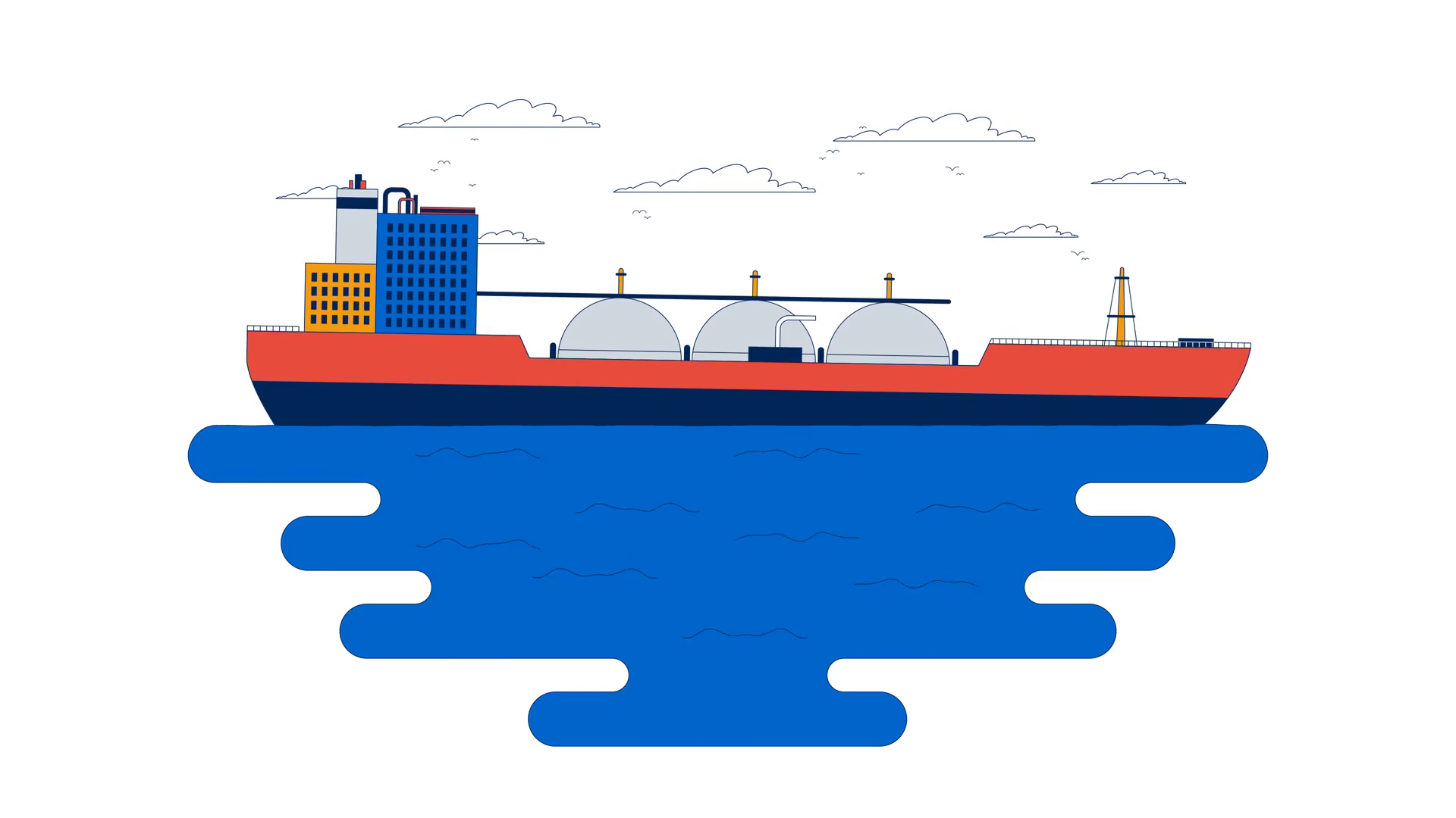 Oil Tanker Ship Transporting Petroleum Sea Stock Motion Graphics SBV ...