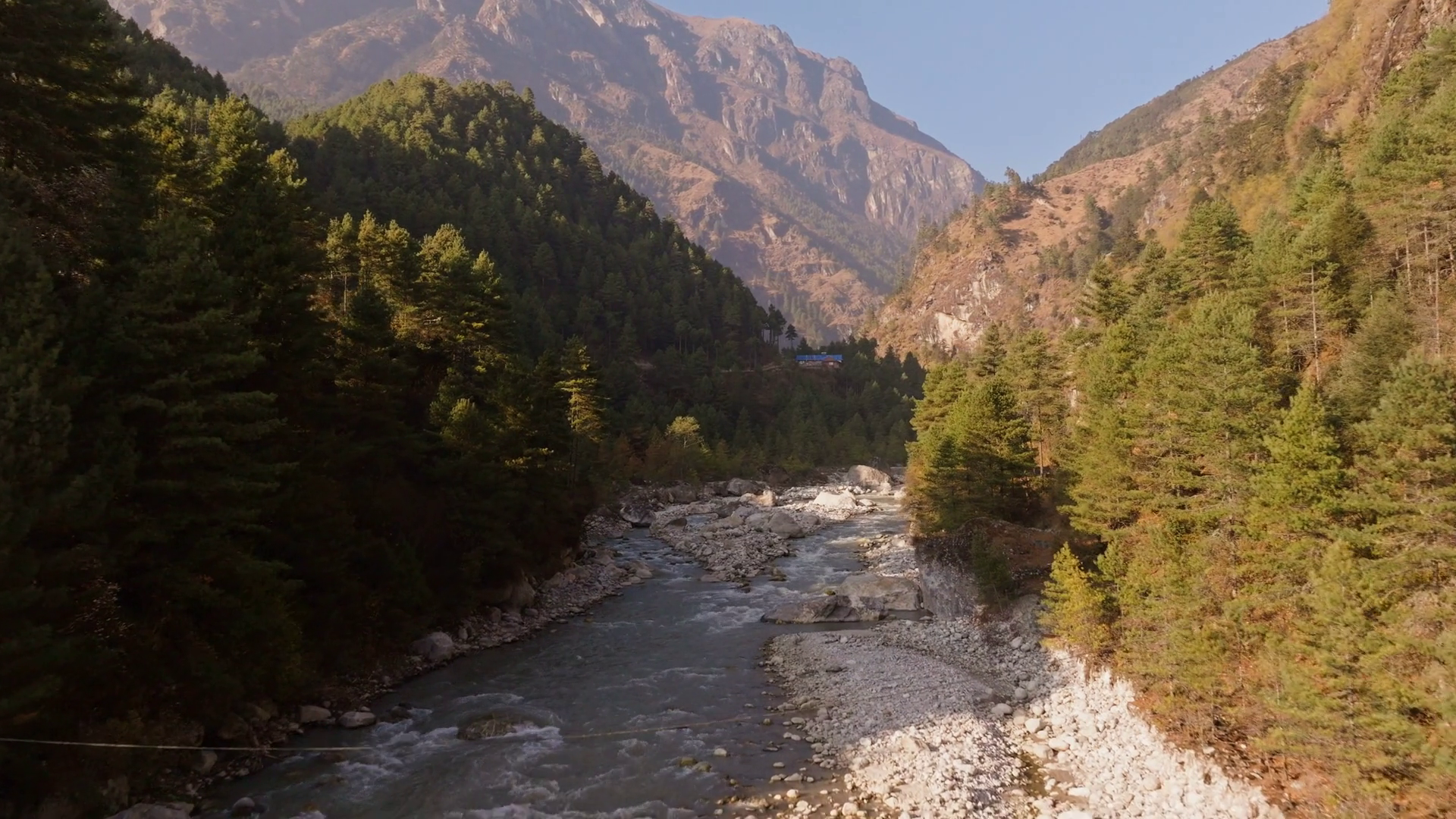 Majestic Himalayan River Meandering Through Stock Footage SBV-351862418 ...