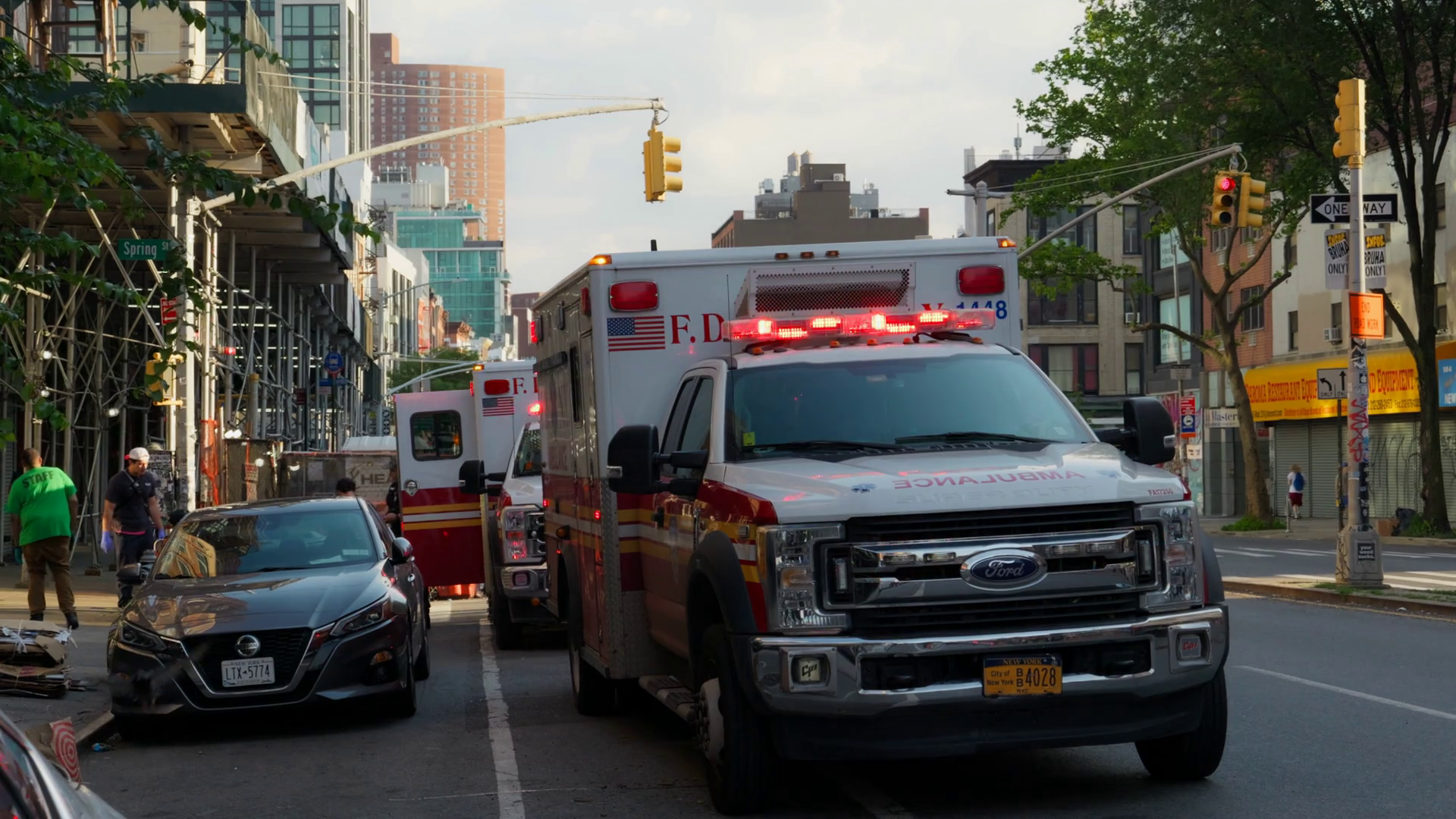 Emergency Response In Action: Ambulances On Stock Footage SBV-352475076 ...